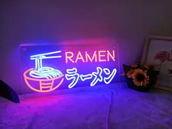 Ramen Taitei Japonezi semn de neon | living magazin de decor de perete de arta | LED Neon |lumina de neon pentru perete